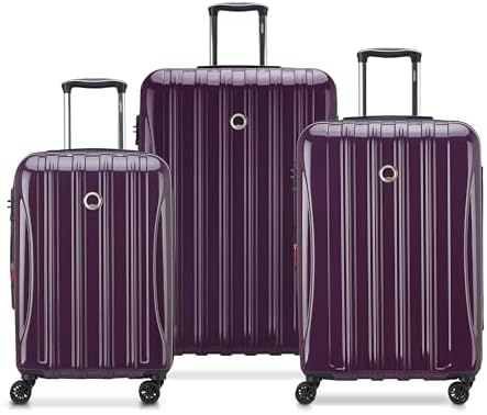Amazon.com | Dejuno Tutin 3-Piece Hardside Spinner Luggage Set
